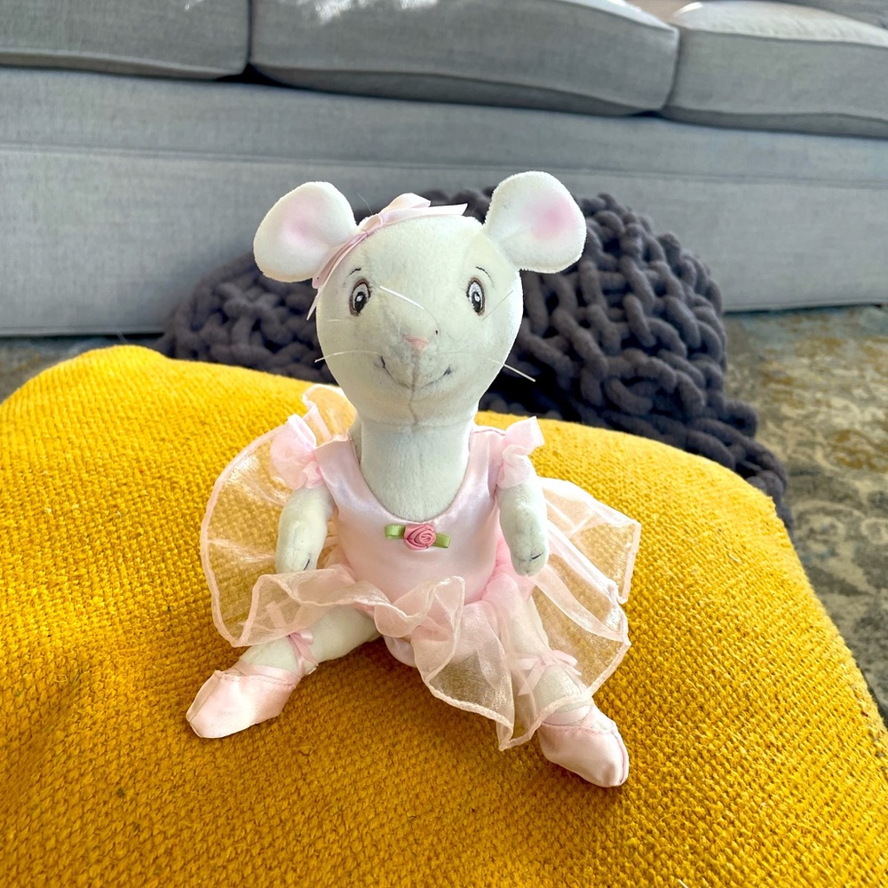 American Girl ANGELINA BALLERINA Plush 10" Mouse Doll Pink Tutu Jointed 2004 EUC